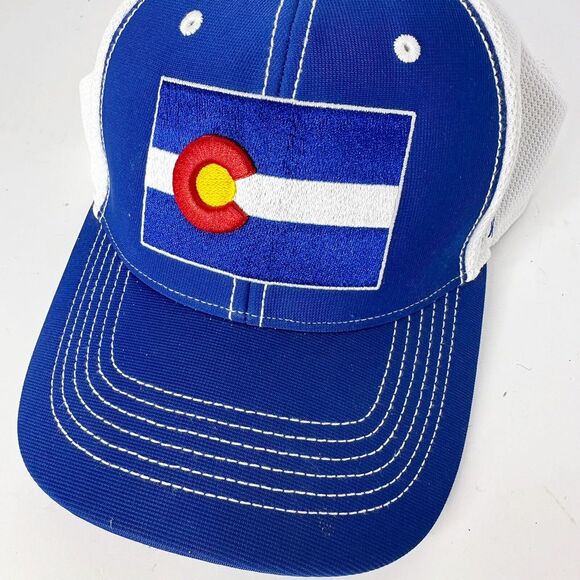 Colorado State Flag Baseball Cap Hat‎ White  Adjustable Strap - Picture 1 of 5